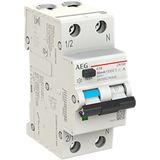 Residual current circuit breaker 1P+N, C Char. 16A, 30mA, 6kA