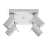 CEILING LAMP RING 4 WHITE GU10 4X40W IP20