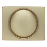 Center with knob for rotary dimmer/potmeter, berker Arsys, aluminum (gold)