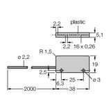 Plastic Fiber Single Conductor — Jacketed Optical Cable Made of Plastic Fiber   PIRS1X166UMPMAL