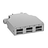 FO Splicebox for DIN Rail empty, 6 SC-Duplex, RAL7035