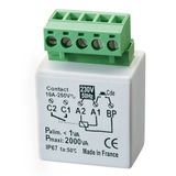Flush-mounted 2000W toggle relay