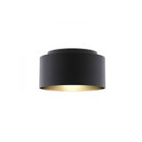 DOUBLE 55/30 shade Polycotton black/golden foil max. 23W