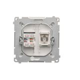 Double intermediate switch, 10AX, graphite mat