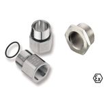 ADAP (adaptor, extensions and reductions), Adapter, M 63 ,M 40, IP54, Brass, nickel-plated