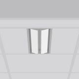 TX-MOVE, 35...68 W, 4850...8450 lm, 830, silver, on/off Recessed proje