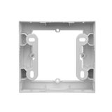 IP44 single socket outlet with frame seal - same color flap&frame, 16A, white