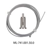 Continuously adjustable suspension 2m for ZX profile