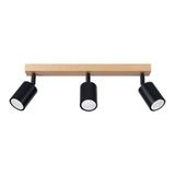CEILING LAMP VERDO 3L BLACK GU10 3X10W IP20