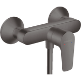 HG Talis E shower mixer, brushed black chrome