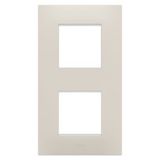 EGO INTERNATIONAL PLATE - IN TECHNOPOLYMER - 2+2 MODULES VERTICAL - NATURAL BEIGE - CHORUSMART