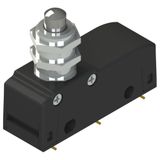 Microswitch with threaded plunger