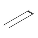 Double carrying rod kit, L=660 mm