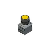 Complete unit with illuminated pushbutton, fixing adapter and contacts