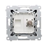 R-TV-SAT final aerial socket, atten.: 1dB, black matt