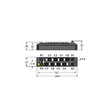 Compact Multiprotocol I/O Module for Ethernet 8 Universal Digital Channels, Configurable as PNP Inputs or 2 A Outputs   TBEN-S1-8DXP