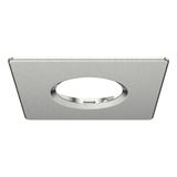EXUMA SQUARE FIXED BEZEL BRUSHED STEEL