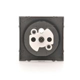Double two-way switch, 10AX, black matt