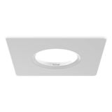 EXUMA SQUARE FIXED BEZEL WHITE