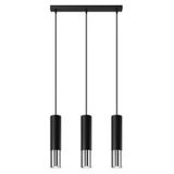 HANGING LAMP LOOPEZ 3L BLACK/CHROME GU10 3X40W IP20