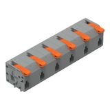 2601-1506 PCB terminal block; lever; 1.5 mm²; Pin spacing 11.5 mm; 6-pole; Push-in CAGE CLAMP®; 1,50 mm²; gray