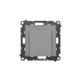 Electronic hotel switch with LED backlighting, 16A, graphite mat
