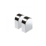 TAMPA end caps 2 pcs chrome