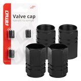 Aluminium Black Valve cap 4 pcs