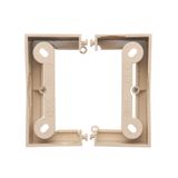 Sourface mounted foldable box, beige