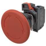 Emergency stop switch,Push-in, non-illuminated, 60 mm dia, push-lock/t A22E0030F