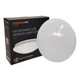 Microwave LED Sensor Lamp 9W 3000K/4000K/6000K 1100Lm 4-16m IP44 IK10