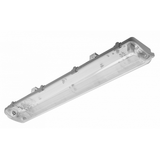 G-TECH Hermetic luminaire 218, 2x60 T8 LED (single-sided connection), G13, IP65, ABS/PS, gray
