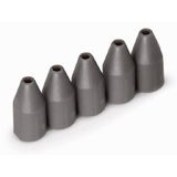 Insulation stop 0.75 - 1 mm² 5 pieces/strip dark gray