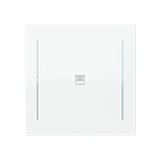 LFJ/A.1.70.1-44G Cover plate with legend with Symbol "venetian blind" studio white - Trevion®