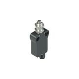 Modular prewired switch with plunger with M12 threaded bearing