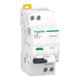 residual current breaker with overcurrent protection (RCBO), Acti9 iCV40, 1P+N, 10 A, C Curve, 4500 A, 30 mA, AC type