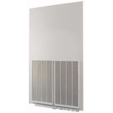 XTSZFFPV42-W1100 Front plate (section high), ventilated, W=1100mm, IP42, grey