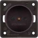 Integro - 2P obtur socket, matt brown