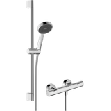 Ecostat Fine thermostat and Activera Select S 95 2 jet EcoSmart shower set, chrome