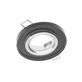 Spot luminaire housing PALACE II, IP20, round, black