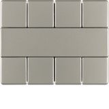 Push-button 4gang, Arsys, stainless steel, lacquered