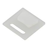 Silicone end cap long hole for silicone profile 19x19 flat