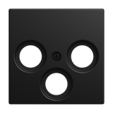 Central plate as a cover for standard antenna sockets