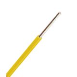 PVC Insulated Wires H05V-U 1mmý, yellow (solid bare) (The price is shown without markup on metals. Request a quote for accurate information)