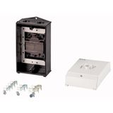 CI-K2H-T0-1-MBS Insulated enclosure CI-K2H, H x W x D = 181 x 100 x 80 mm, for T0-1, hard knockout version, with mounting plate screen