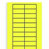 Device markers, Device markers, 22 x 56 mm, yellow