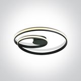 BLACK LED CEILING LAMP 30W WW IP20 230V