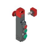 NG series safety switch with lock and integrated control devices, with actuator