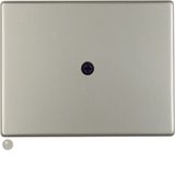 Centre plate for cable out., arsys, stainless steel matt, lacq.