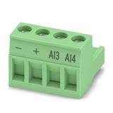 BCP-508- 4 GN BD:-,+,AI3,AI4 - PCB connector
